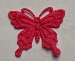 Filz-Schmetterling geprägt, rosa